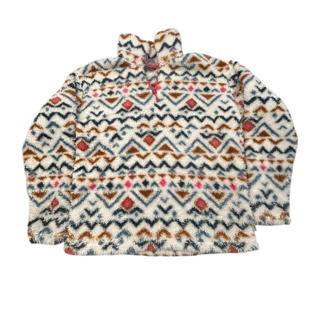 Eddie Bauer Aztec Women’s‎ 1/4 Zip Fleece Pullover M